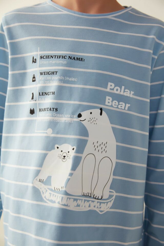 Light Blue B.polar Bear Pajamas Set