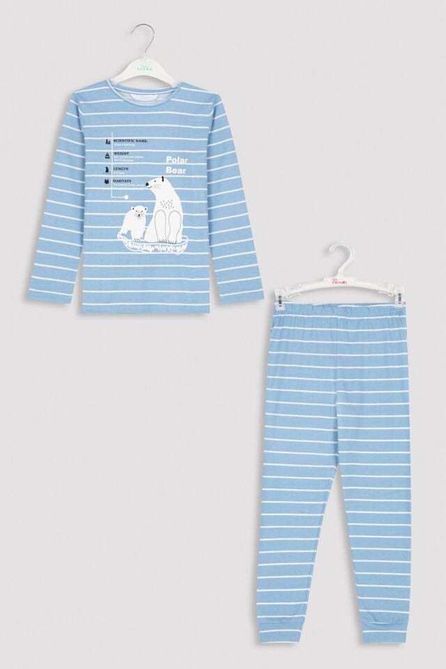 Light Blue B.polar Bear Pajamas Set
