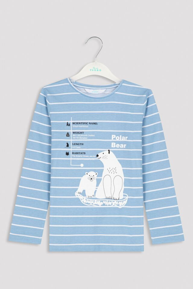 Light Blue B.polar Bear Pajamas Set