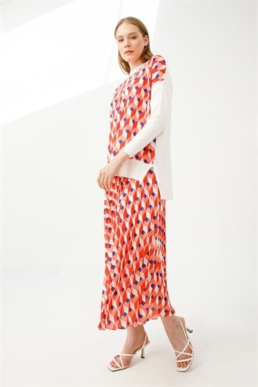 Knitwear Tunic Skirt Set TILE ECRU
