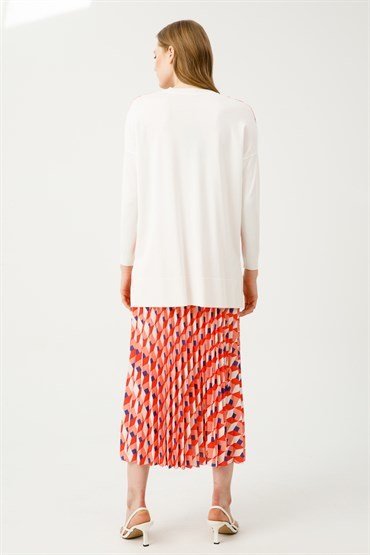 Knitwear Tunic Skirt Set TILE ECRU