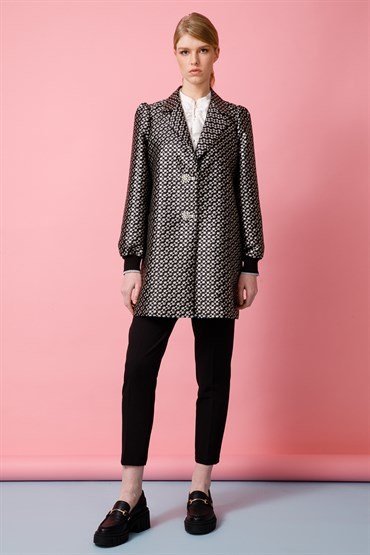 Sleeve Detailed Jacket BLACK