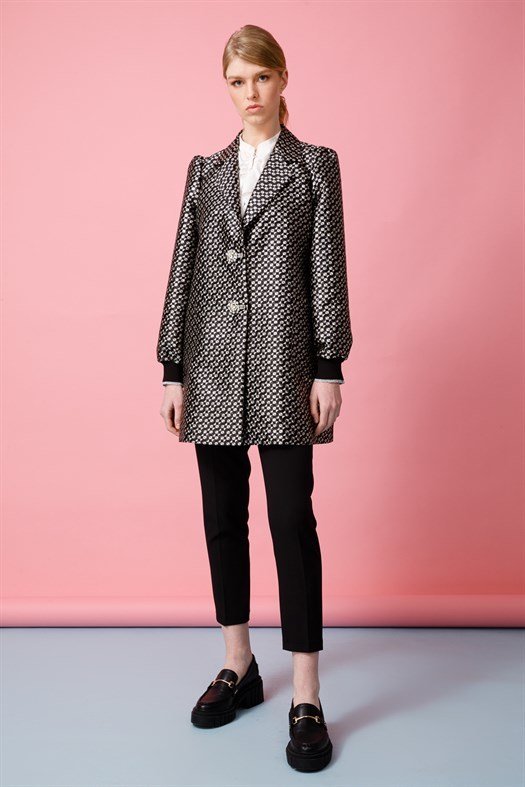 Sleeve Detailed Jacket BLACK