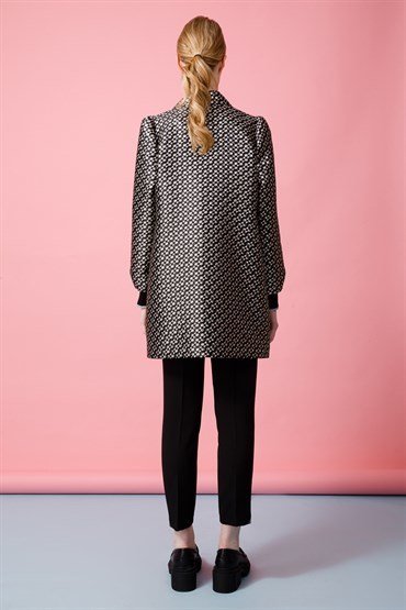 Sleeve Detailed Jacket BLACK