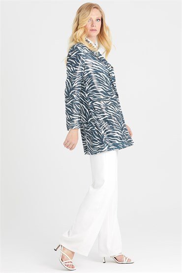 Sequin Jacket BLACK-WHITE