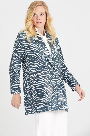 Sequin Jacket BLACK-WHITE