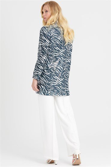 Sequin Jacket BLACK-WHITE