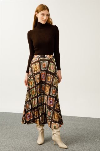 Ghisa Pilisole Skirt BROWN