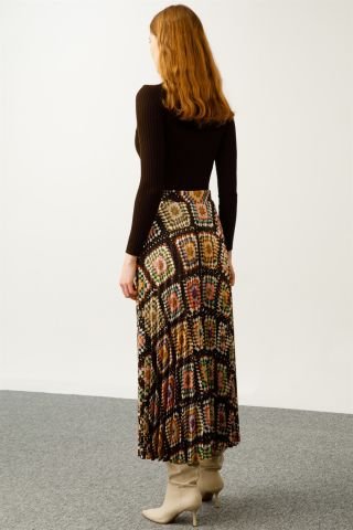 Ghisa Pilisole Skirt BROWN