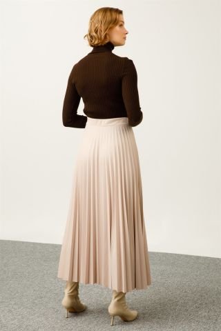 Ghisa Pleated Skirt STONE