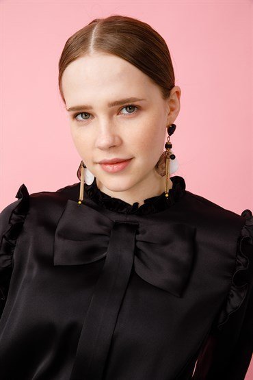 Bow Detailed Dress BLACK