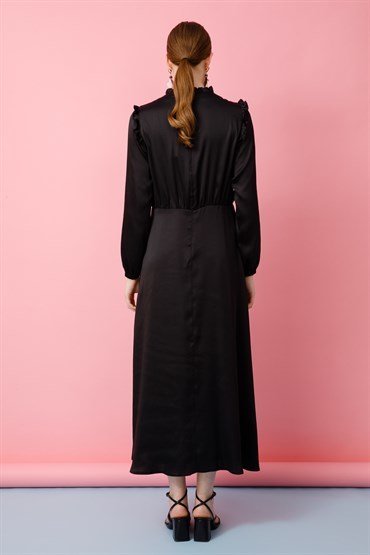 Bow Detailed Dress BLACK