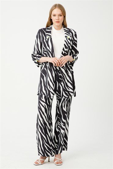 Takım SİYAH BEJ ZEBRA