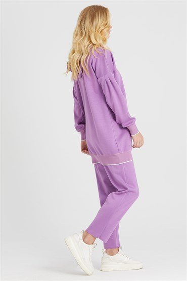 Hooded Tunic Pants Set LILA