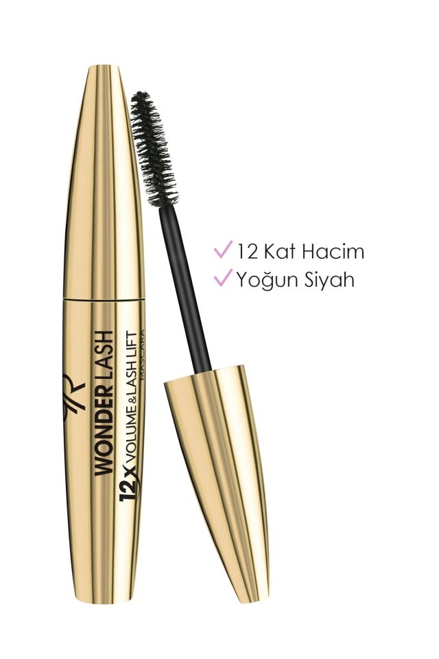 12 Kat Hacim Sağlayan Siyah Maskara - Wonder Lash Mascara Black