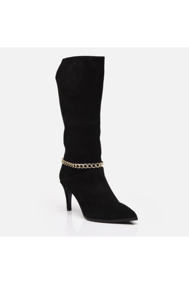 Genuine Leather Black Women's Boots