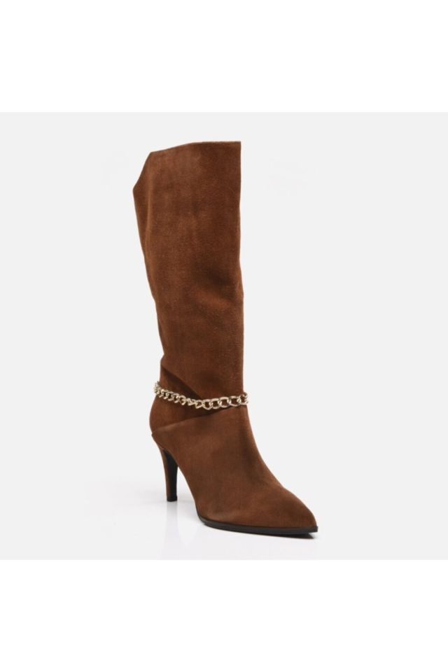 Genuine Leather Tobacco Women's Boots