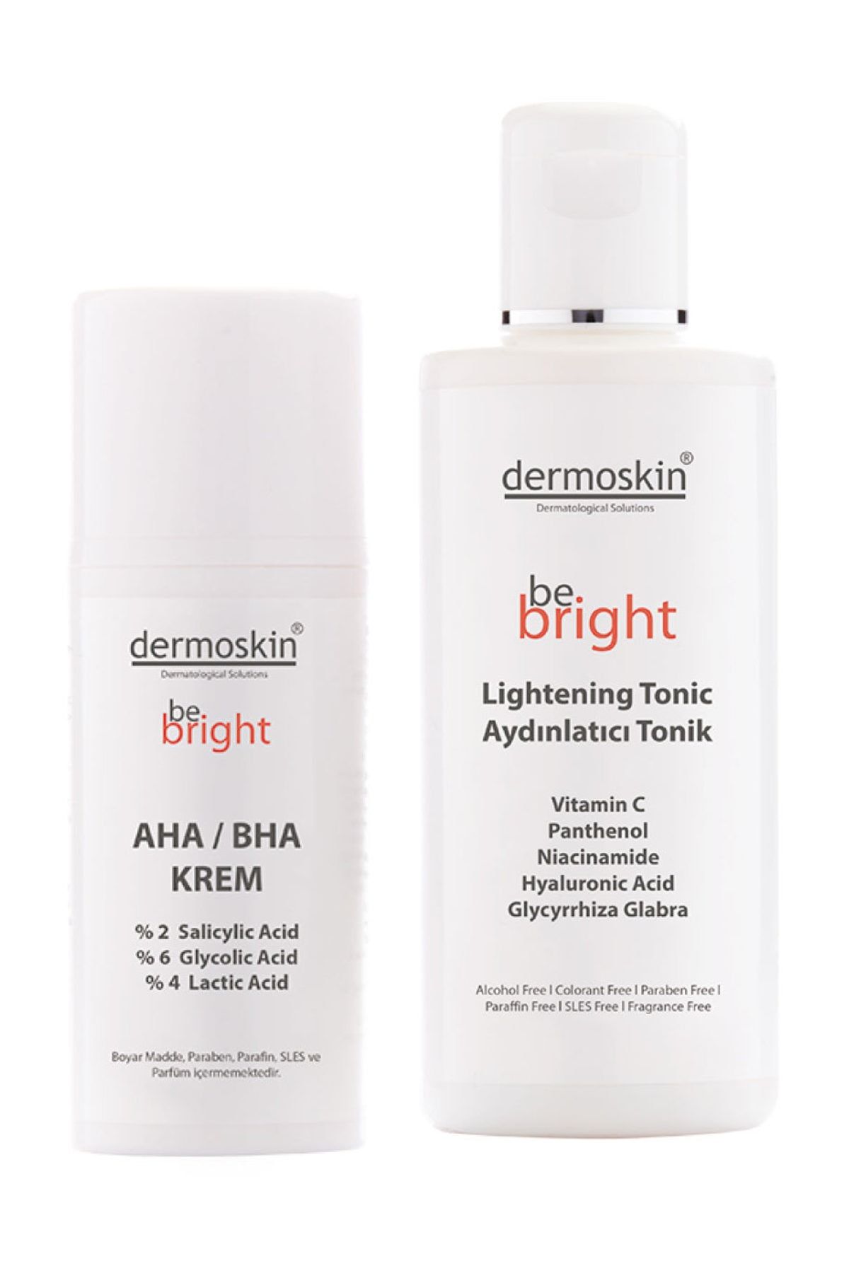 Be Bright AHA BHA 33 ml + Be Bright Aydınlatıcı Tonik  200 ml -2'li Avantaj Paket