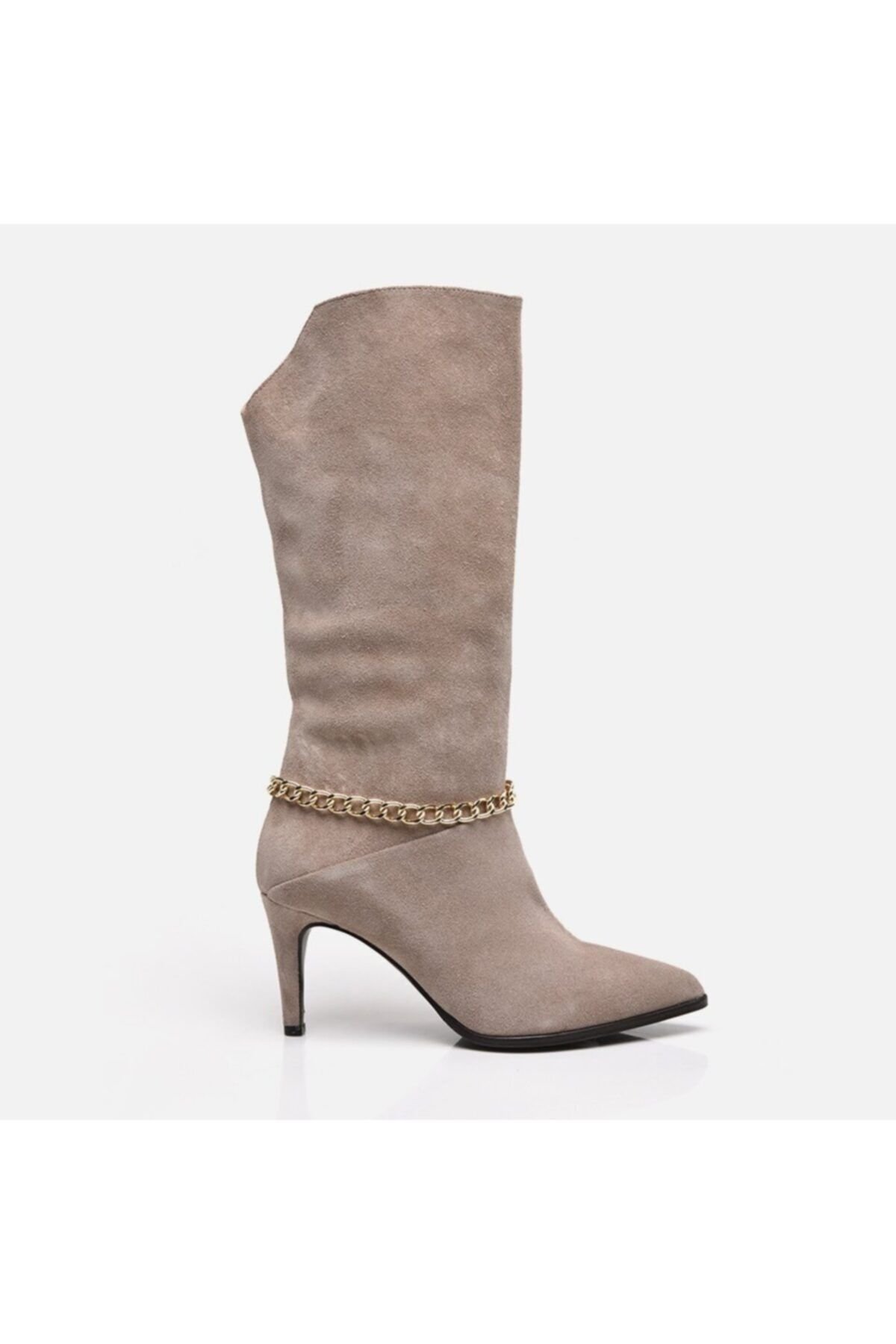 Genuine Leather Women's Boots Mink