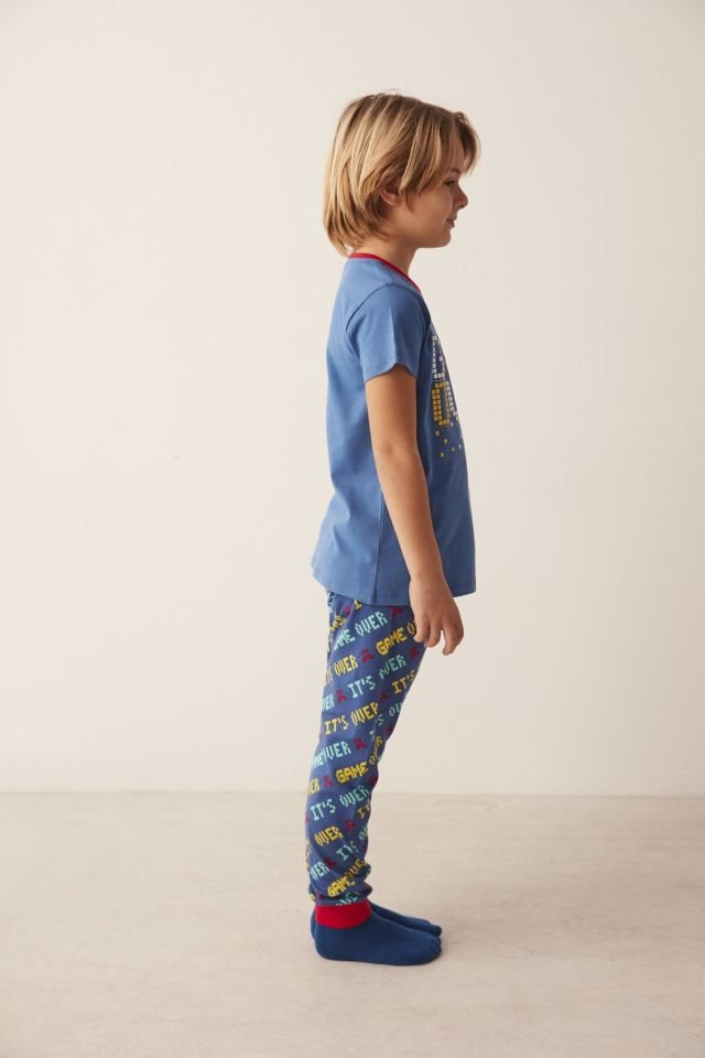 Erkek Çocuk Game Over 2li Pijama Takımı