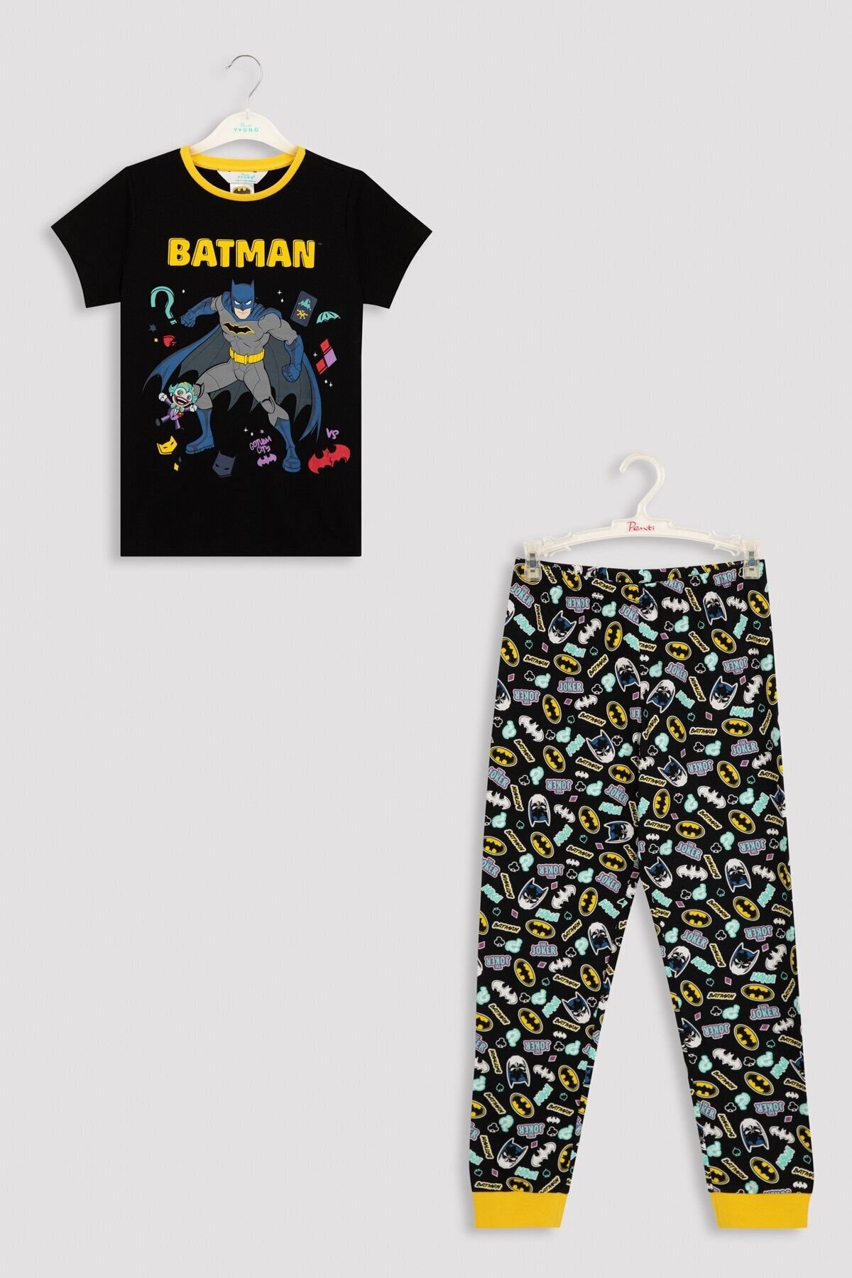 Siyah Lic Batman 2 Pack Pijama Takımı