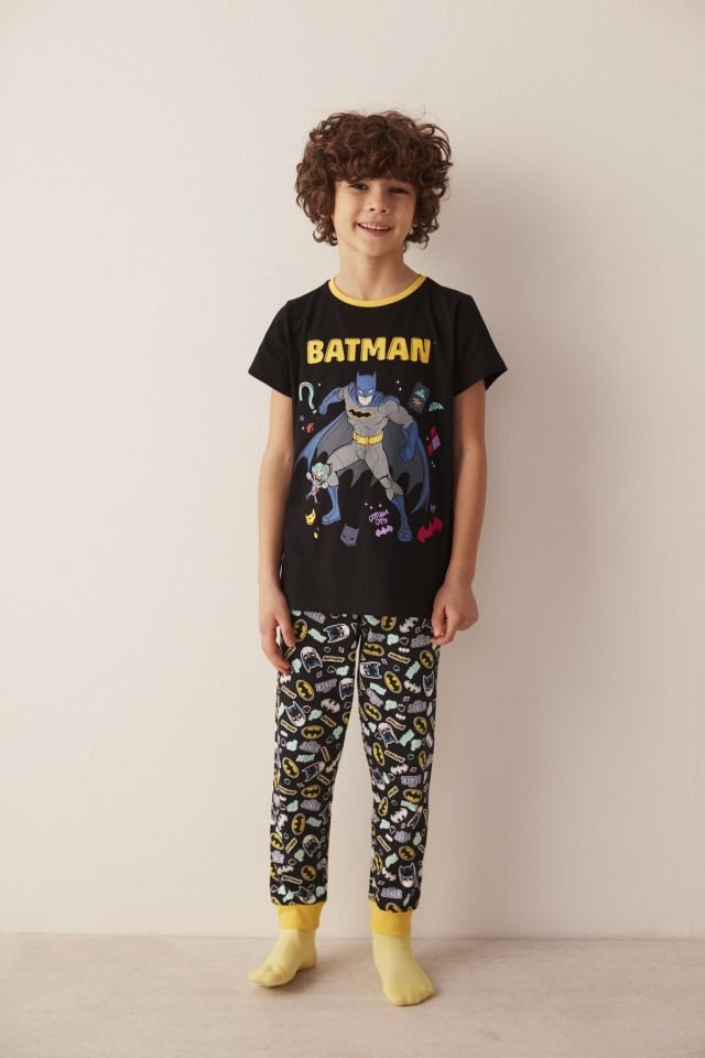 Siyah Lic Batman 2 Pack Pijama Takımı