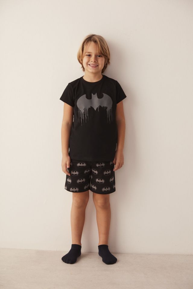 Siyah Batman Dad 2 Pack Pijama Takımı