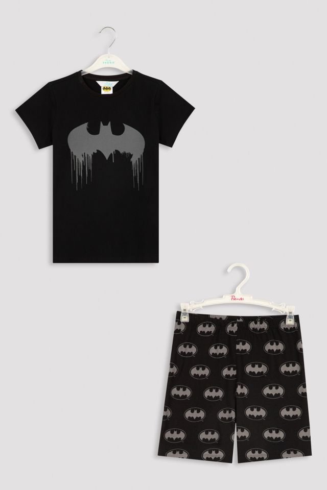 Siyah Batman Dad 2 Pack Pijama Takımı