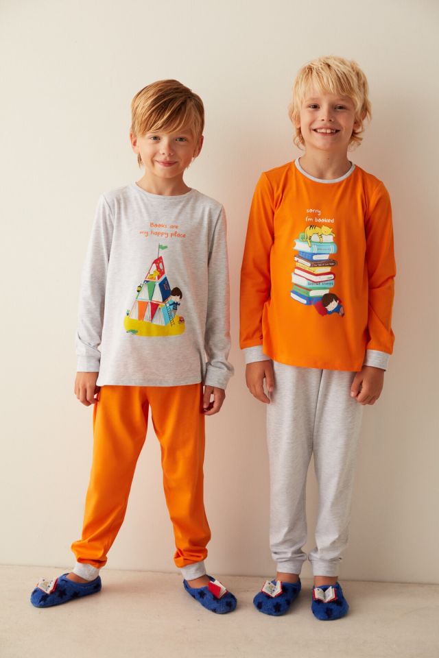 Multicolored Boys B. Book Tent Pajamas Set of 2