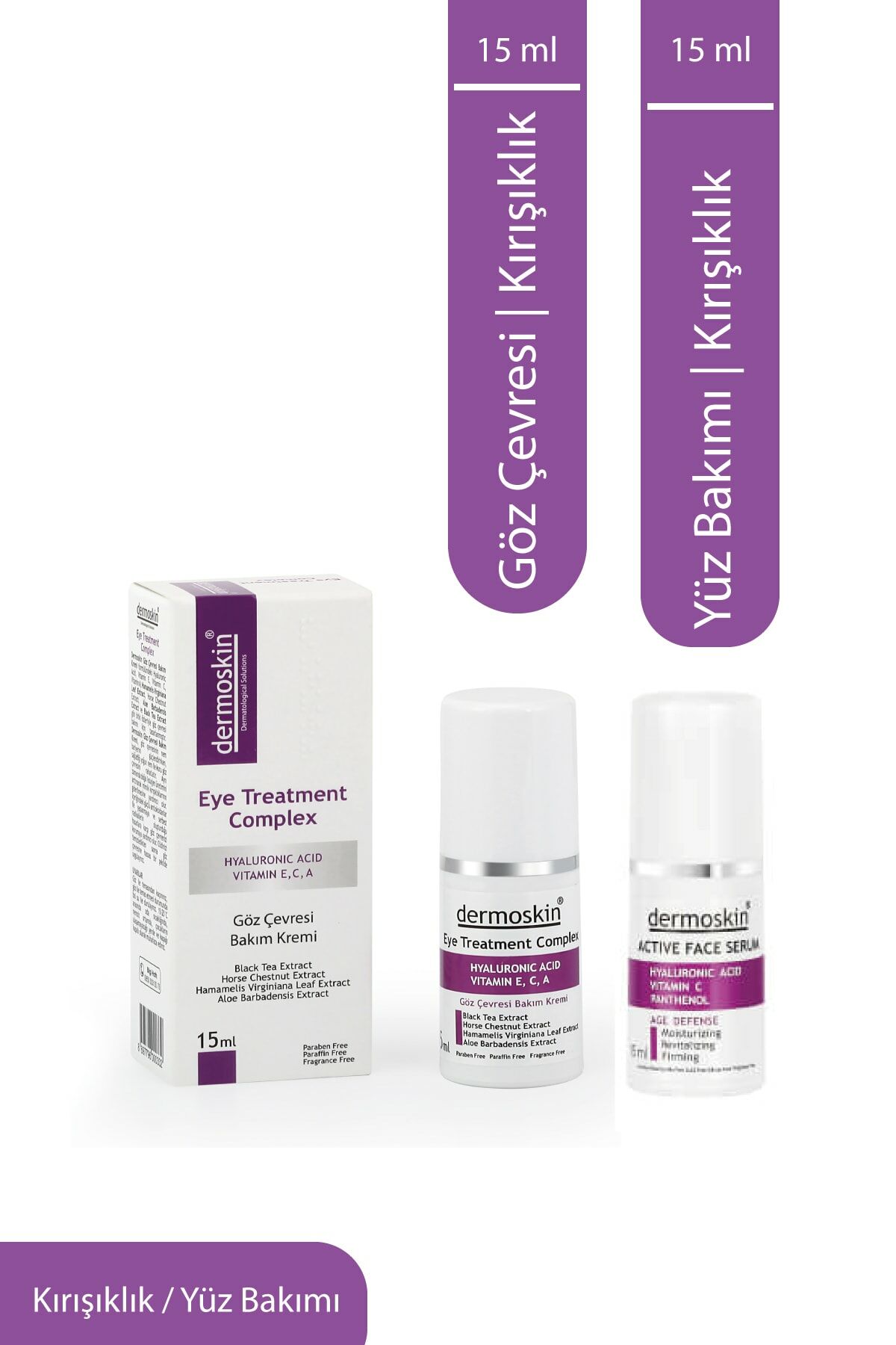 Anti-Wrinkle Active Face Serum 15 Ml + Eye Contour Care Cream 15 Ml 2-Pack Advantage