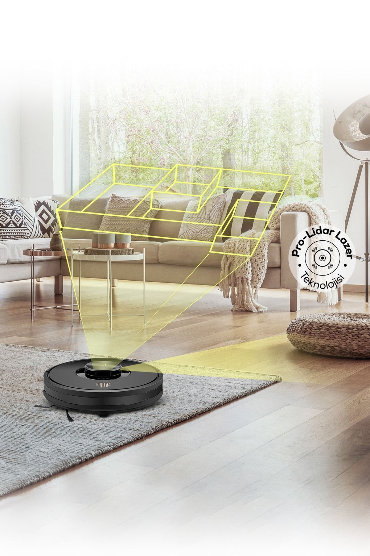 Vantuz Off-road Rs07 2 in 1 Mop And Vacuum Robot Süpürge