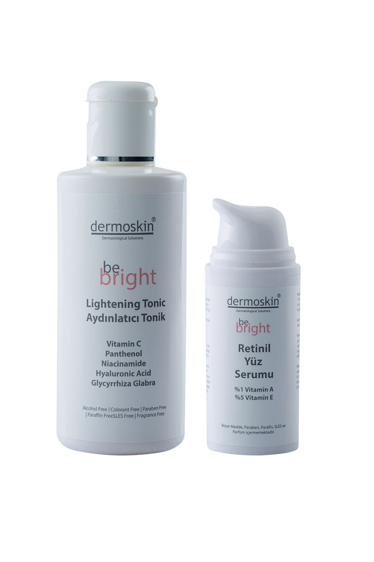 Dermokin Be Bright Retinil Yüz Serumu 33 ml Be Bright Aydınlatıcı Tonik 200 ml