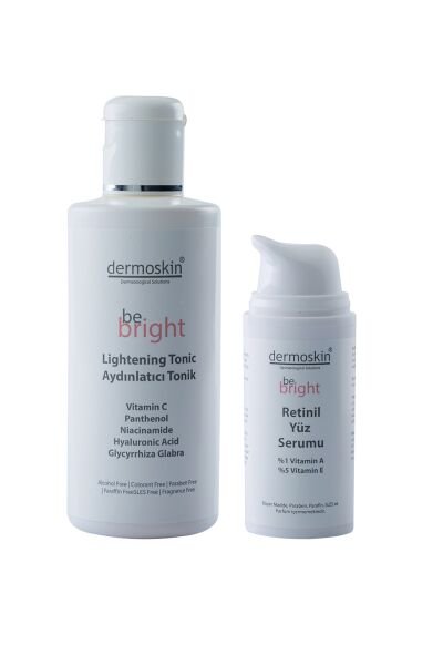 Dermokin Be Bright Retinil Yüz Serumu 33 ml Be Bright Aydınlatıcı Tonik 200 ml