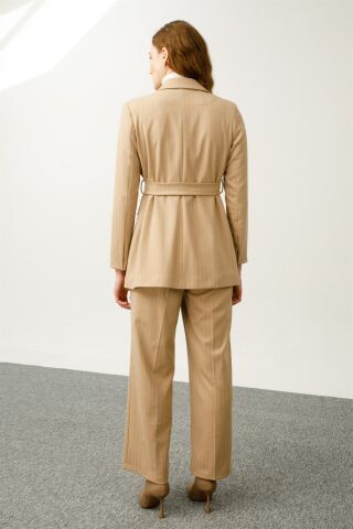 Ghisa Jacket Pants Set BEIGE