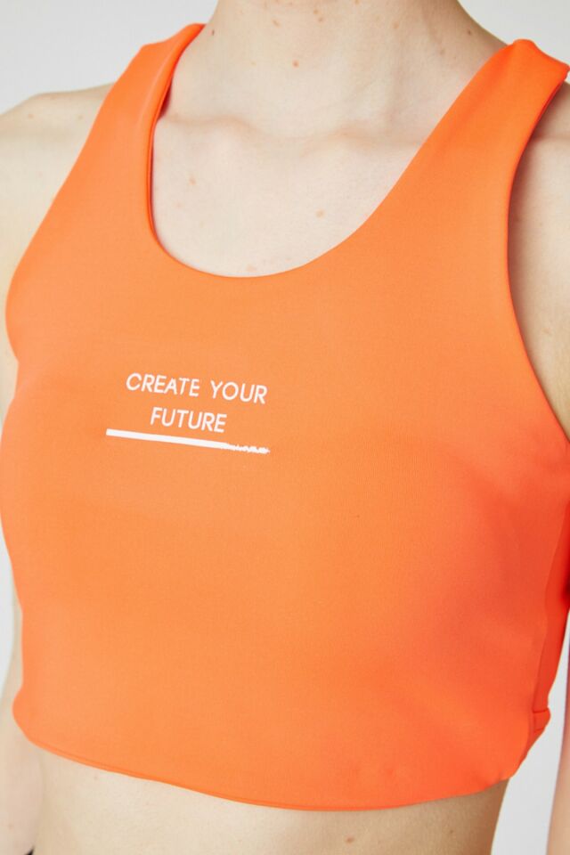 Women's Orange Bra