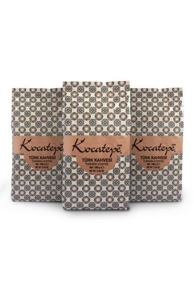 Kocatepe Turkish Coffee 500 grams Foil X 3-Pack