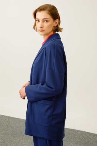 Ghisa Low Sleeve Jacket Pants Set İNDİGO