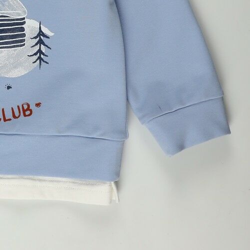 Baby Boy Crew Neck Long Sleeved T-Shirt