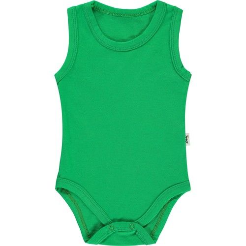 Basic Süprem Bisiklet Yaka Beşli Çıtçıtlı Badi 0-18 Ay Yeşil
