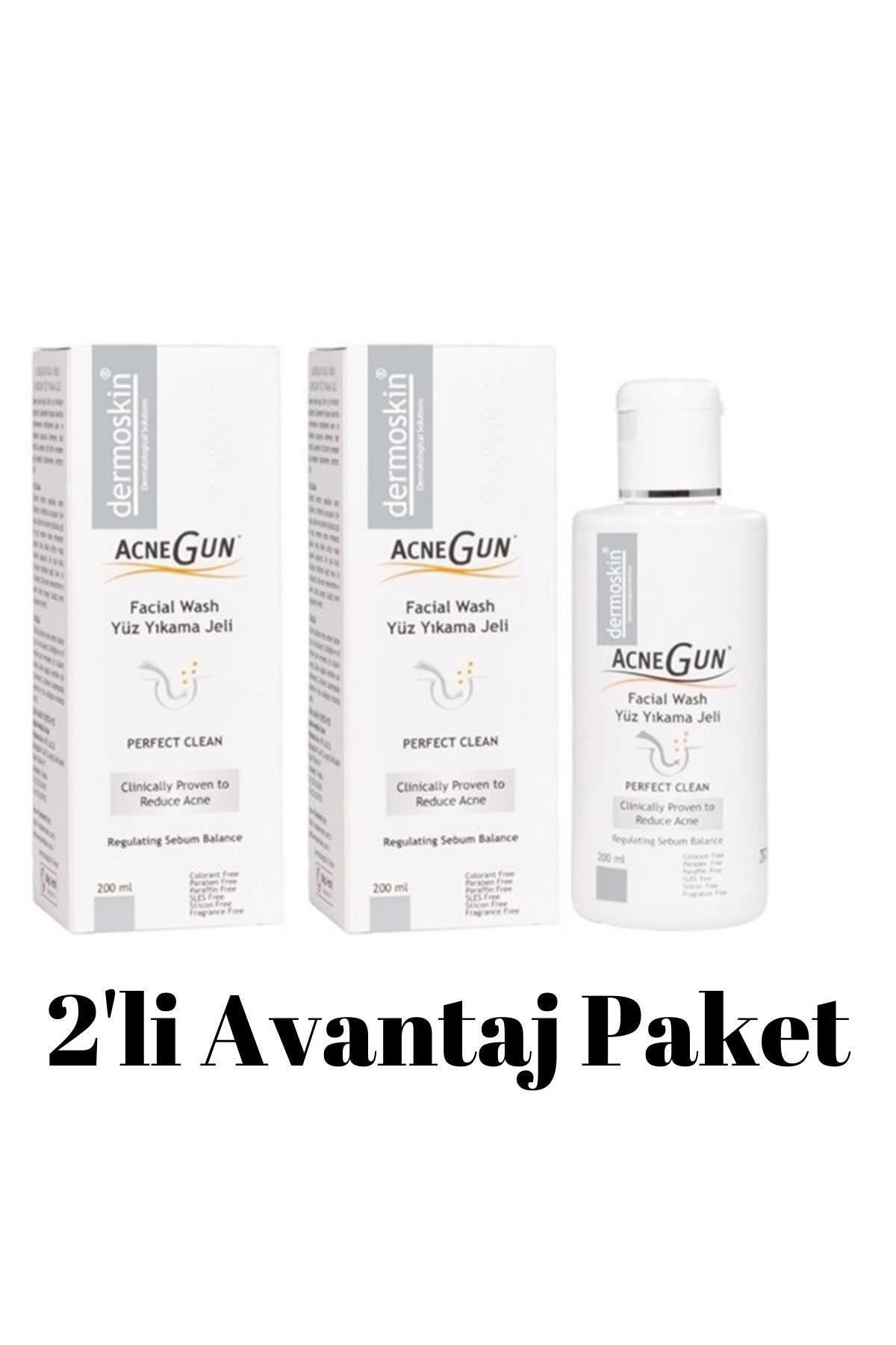Acnegun Yüz Yıkama Jeli 200+200ml 2'li Avantaj Paket