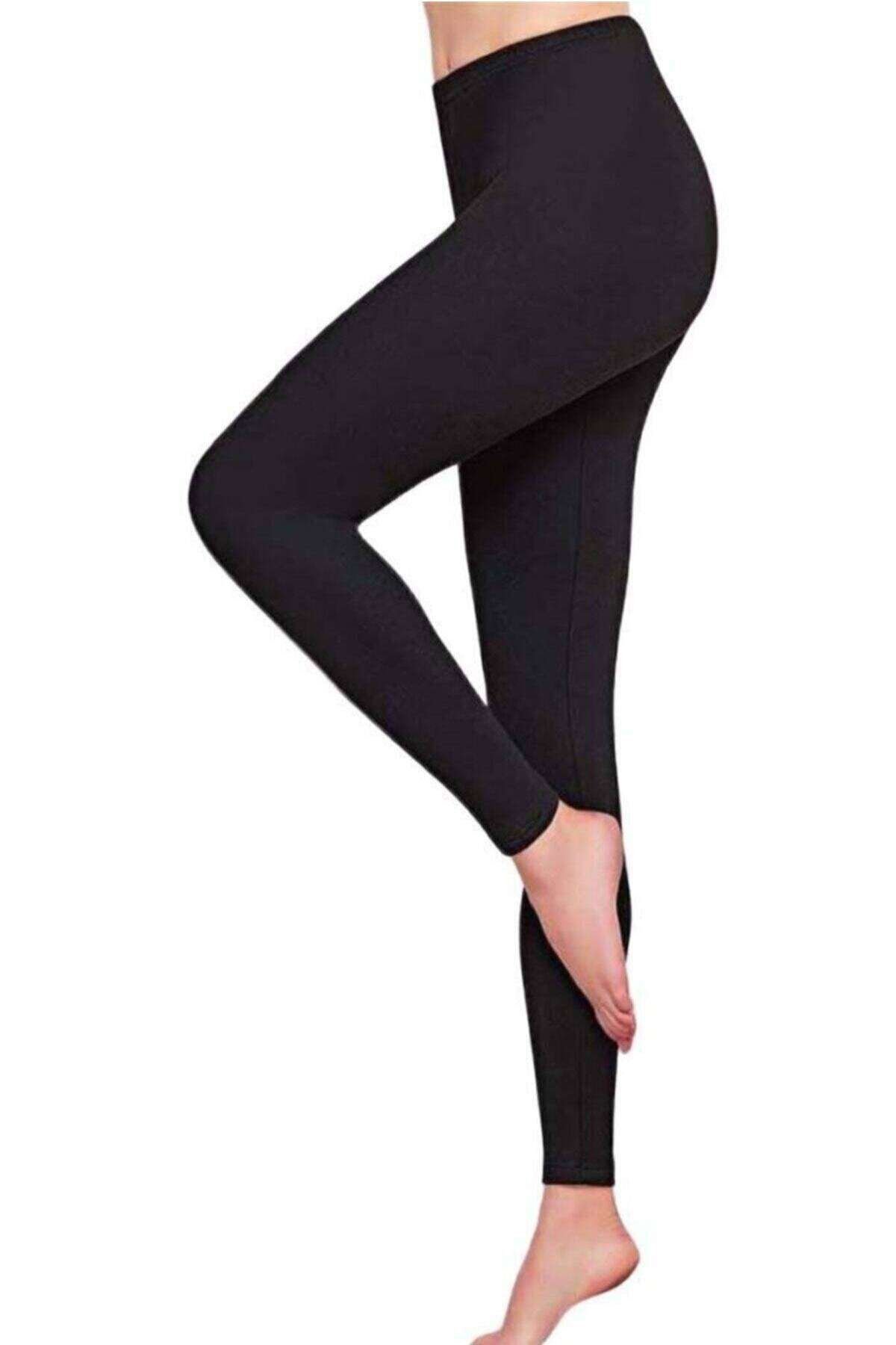 Women's Winter Thermal Warm Underwear Leggings Black
