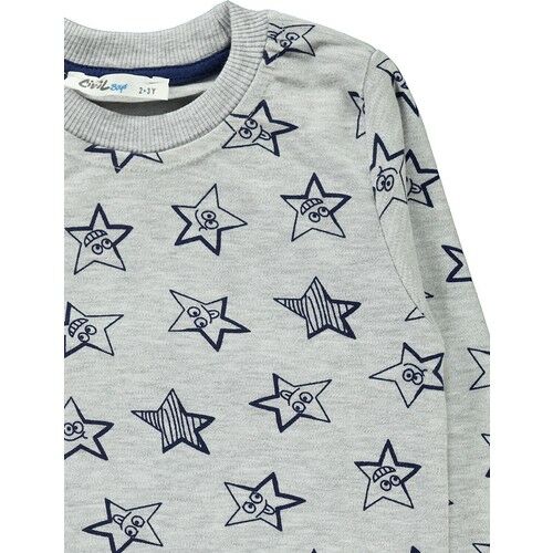 Erkek Çocuk Sweatshirt 2-5 Yaş Gri