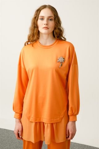 Ghisa Şifon Detaylı Sweat Shirt Pantolon Takımı MANGO