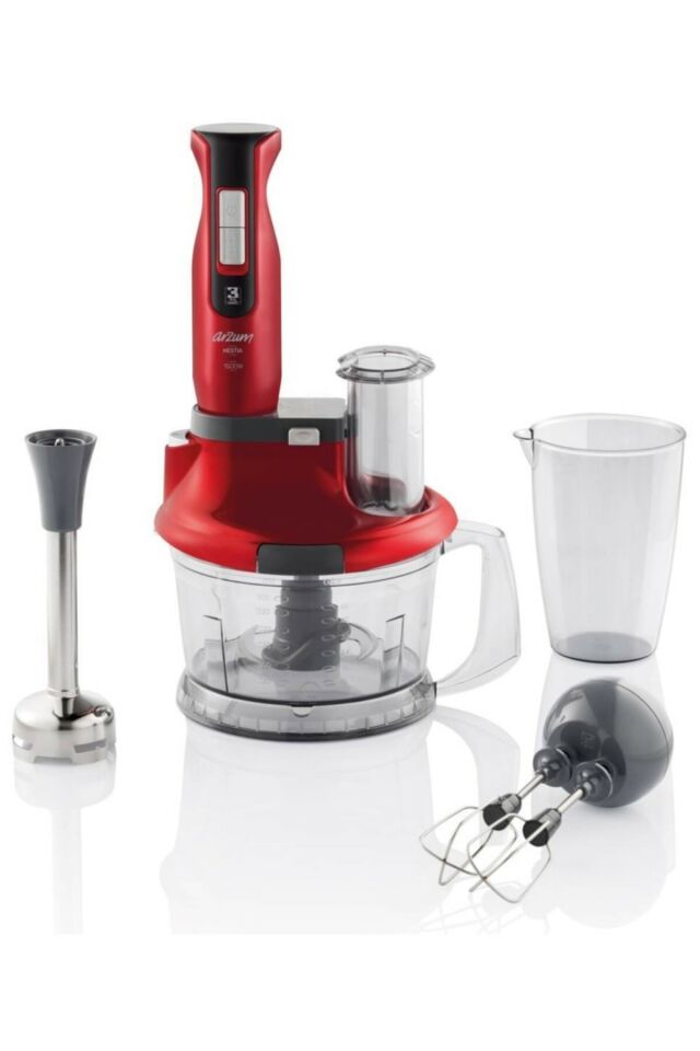 Ar1058 Hestia 1500 Watt Multi Blender Set - Pomegranate