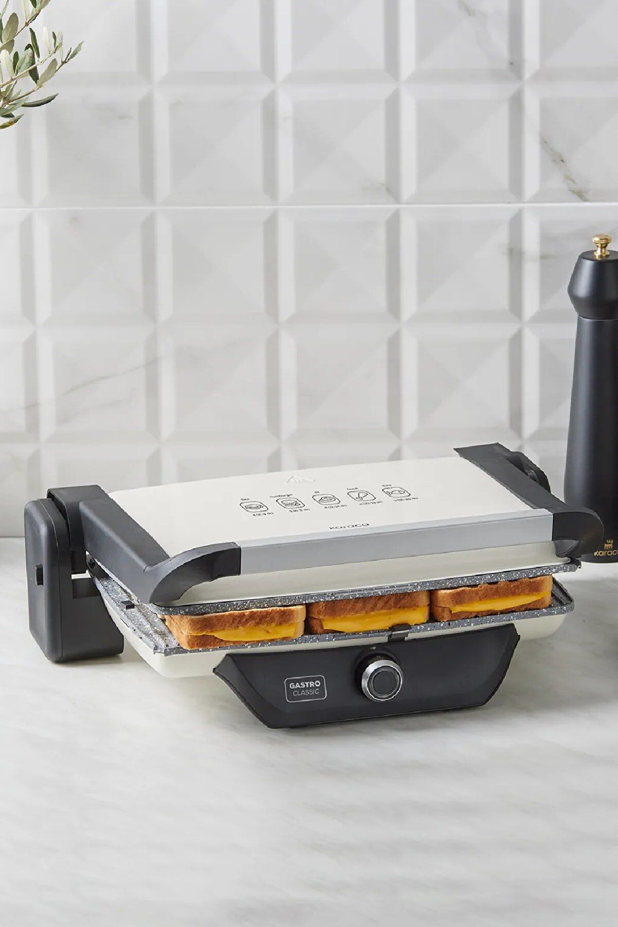 Gastro Classic Izgara Ve Tost Makinesi Krem