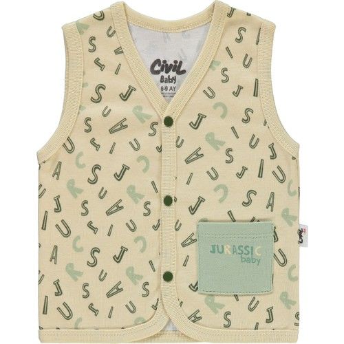 Baby Boy Vest 3-12 Months Beige