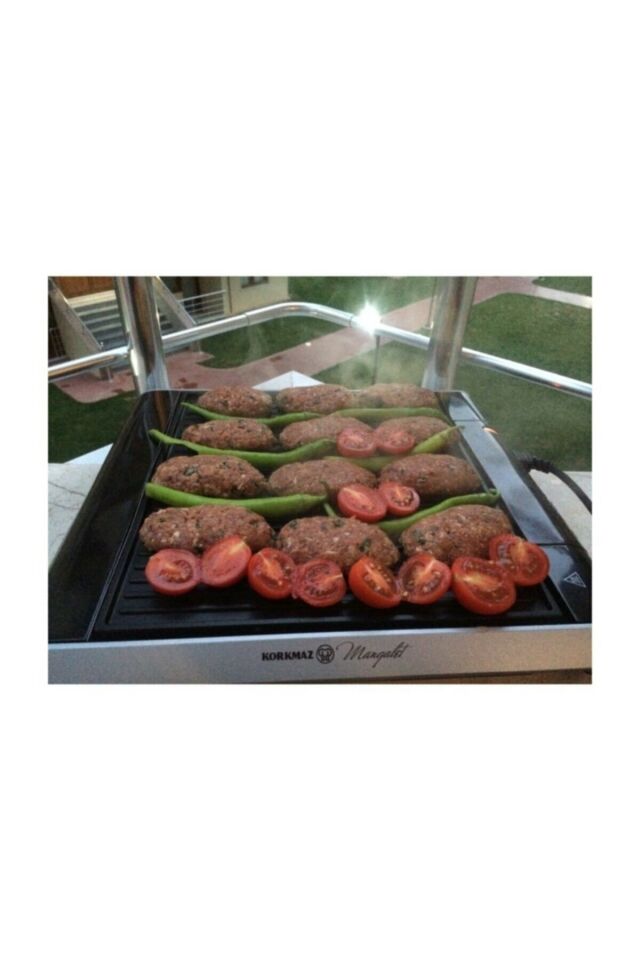 Mangalet Barbekü Granit Elektrikli Izgara