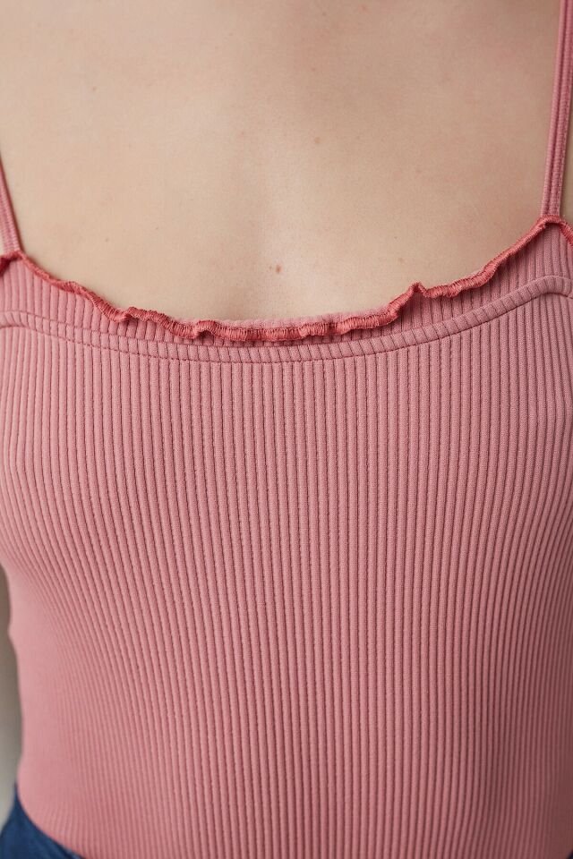 Tozlu Gul Frill Detailed Bodysuit