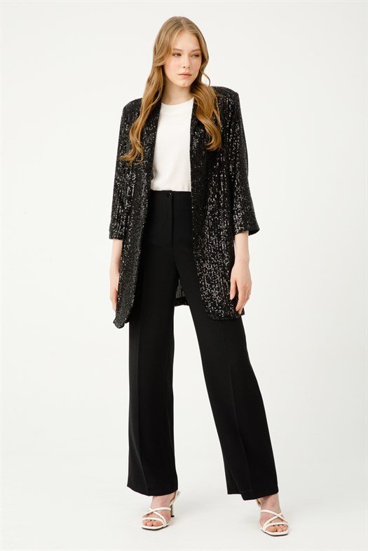Sequin Jacket BLACK