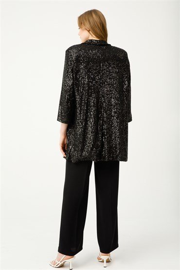 Sequin Jacket BLACK